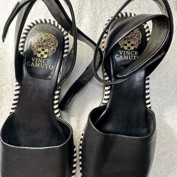 Vince Camuto Black and Brown Espadrille Sandals - Picture 9 of 11